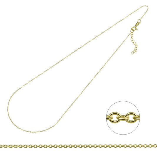 Collier Forçat 1mm — Doré Or Jaune